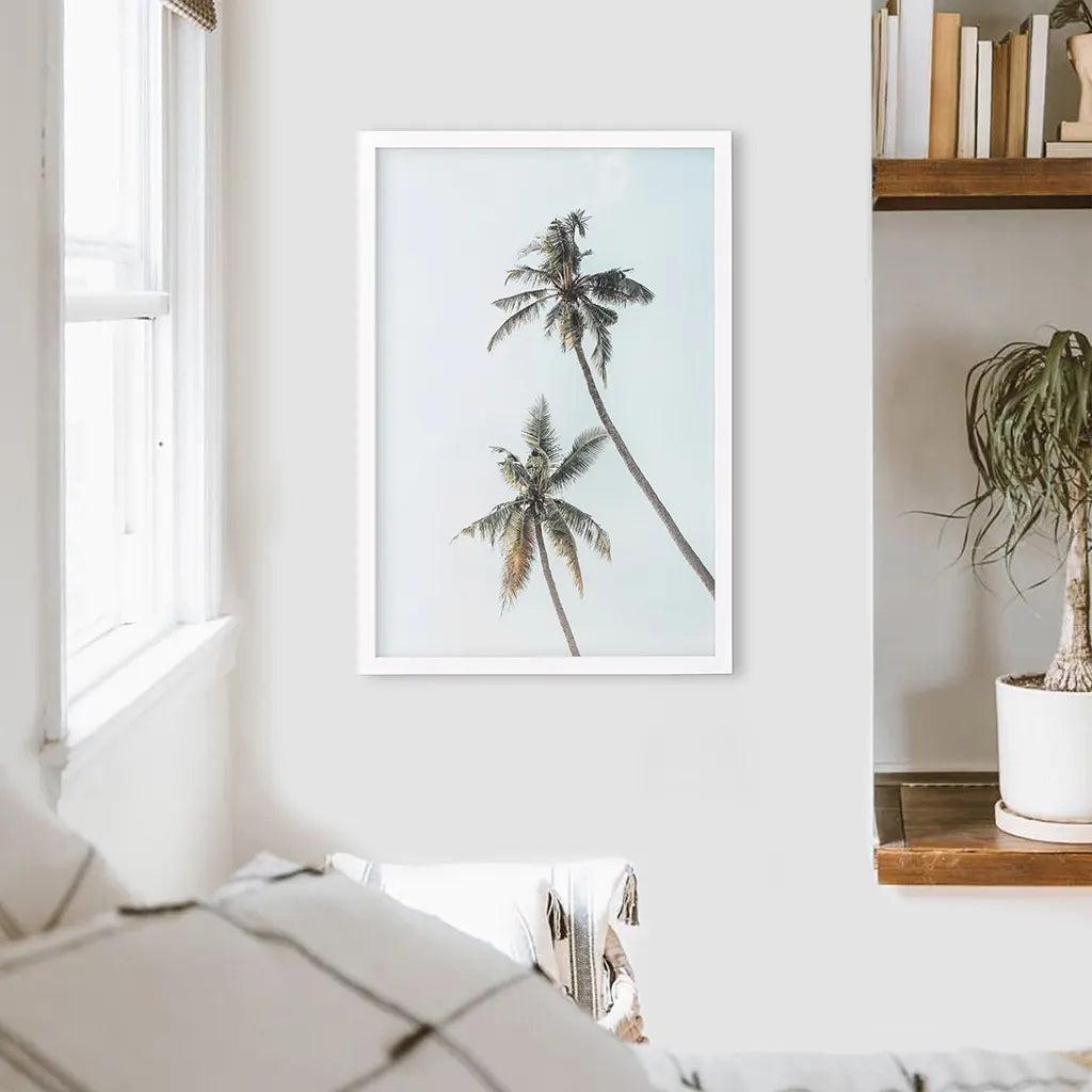 California Tropical Themed Wall Decor. Large Palm Trees