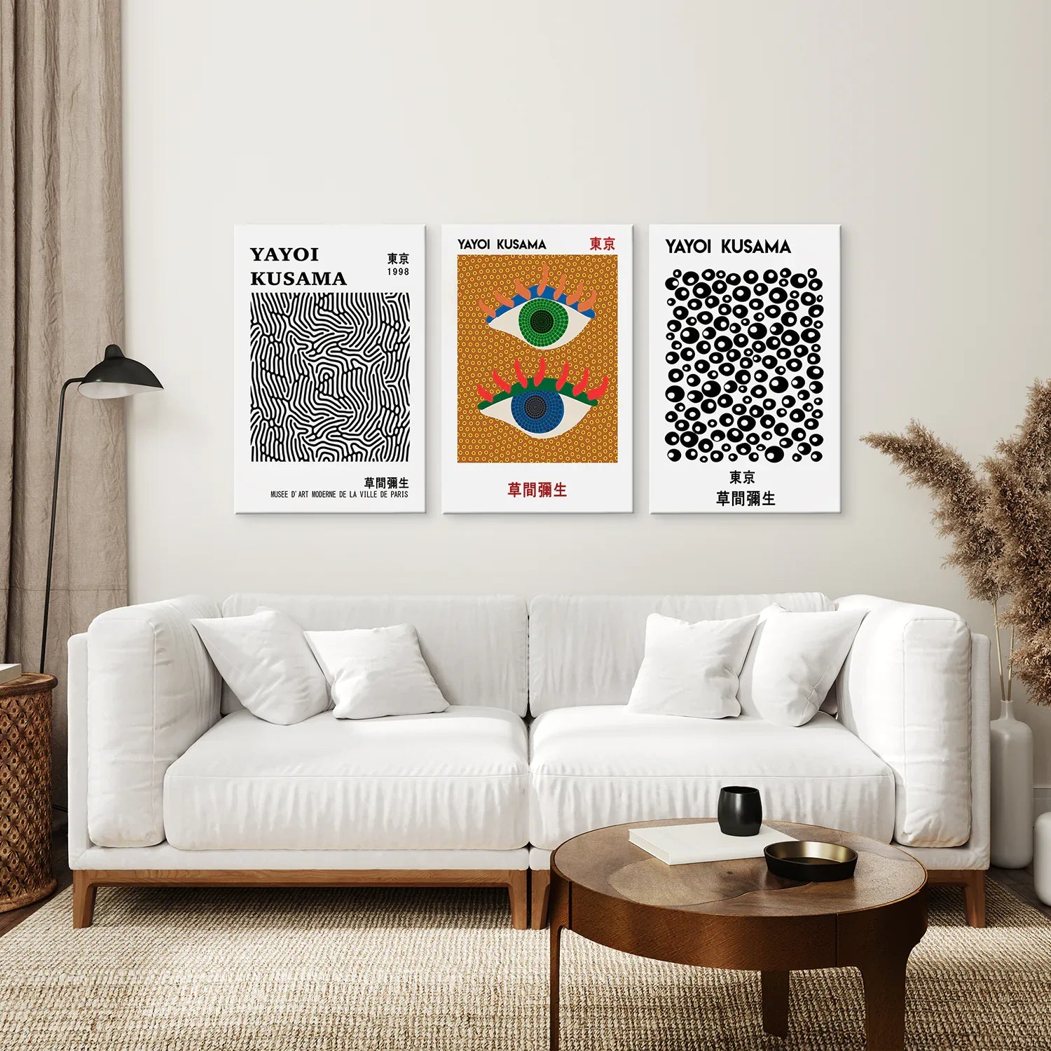 Japanese Yayoi Kusama Famous Wall Art Decor